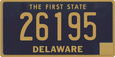 DE license plate 26195