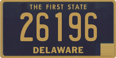 DE license plate 26196