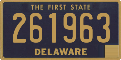 DE license plate 261963