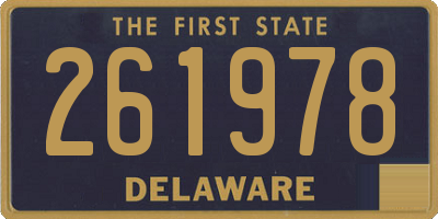 DE license plate 261978