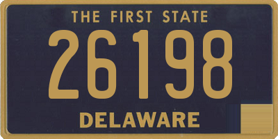 DE license plate 26198