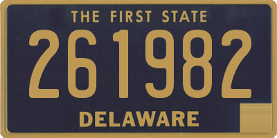 DE license plate 261982