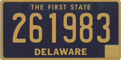 DE license plate 261983