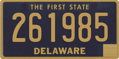 DE license plate 261985
