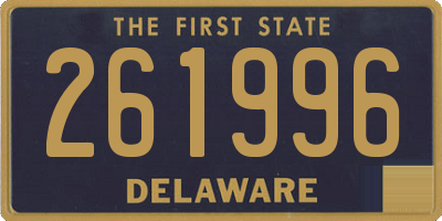 DE license plate 261996