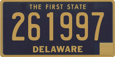 DE license plate 261997