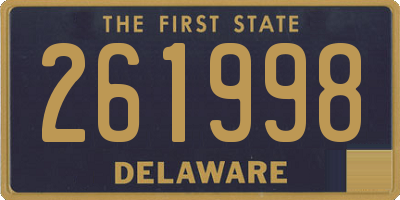 DE license plate 261998
