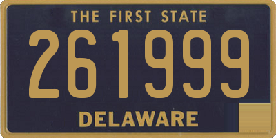 DE license plate 261999