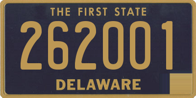 DE license plate 262001
