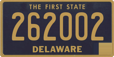 DE license plate 262002