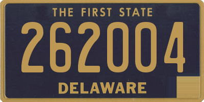 DE license plate 262004