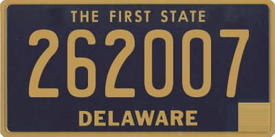 DE license plate 262007