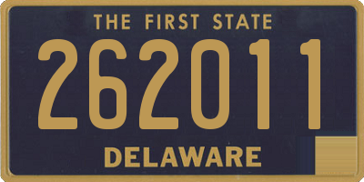 DE license plate 262011