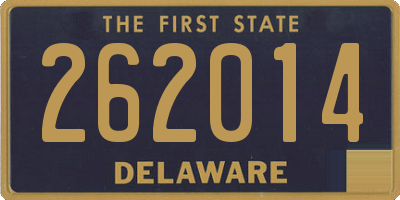 DE license plate 262014