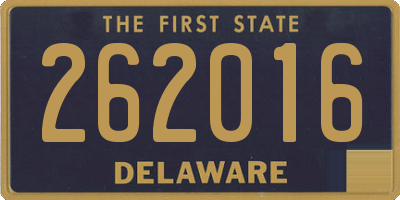 DE license plate 262016