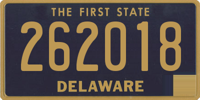 DE license plate 262018