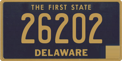 DE license plate 26202