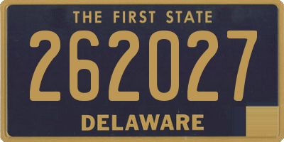 DE license plate 262027