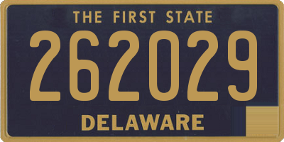 DE license plate 262029