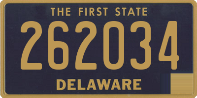 DE license plate 262034