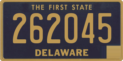 DE license plate 262045