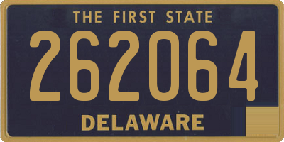 DE license plate 262064