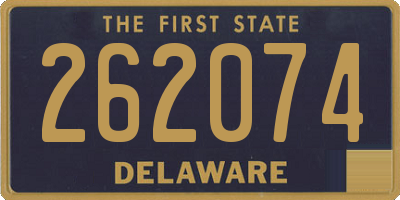 DE license plate 262074