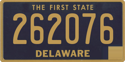 DE license plate 262076