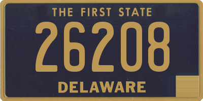 DE license plate 26208