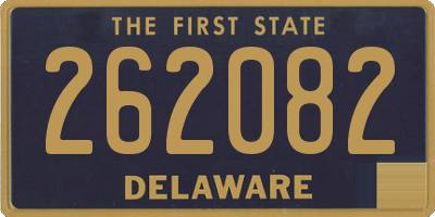 DE license plate 262082