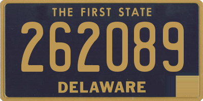 DE license plate 262089