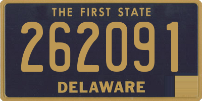 DE license plate 262091