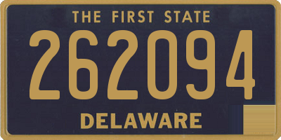 DE license plate 262094
