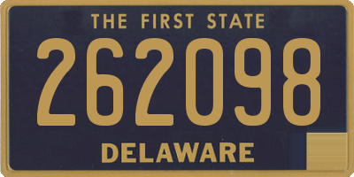 DE license plate 262098