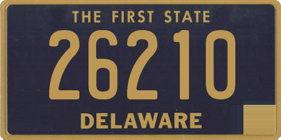 DE license plate 26210