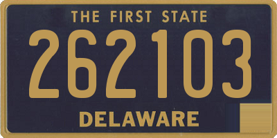 DE license plate 262103