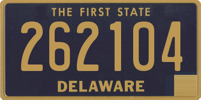 DE license plate 262104