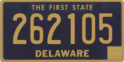 DE license plate 262105
