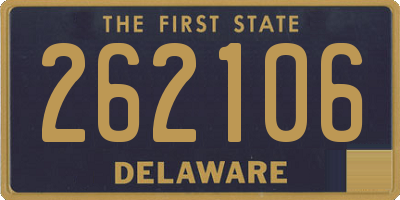DE license plate 262106