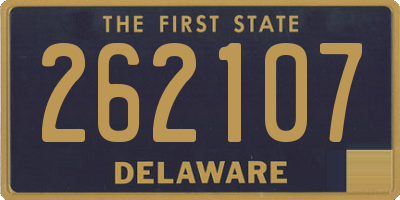 DE license plate 262107