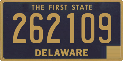 DE license plate 262109