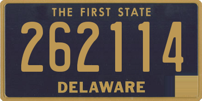 DE license plate 262114