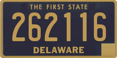 DE license plate 262116