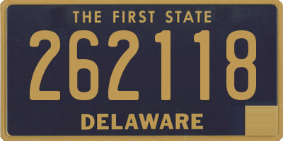 DE license plate 262118