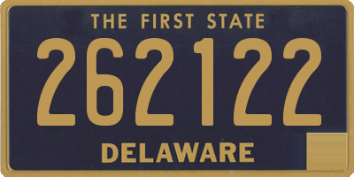 DE license plate 262122