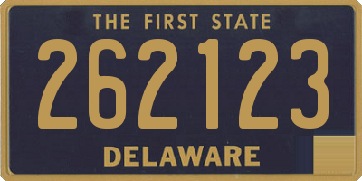 DE license plate 262123