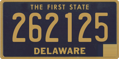 DE license plate 262125