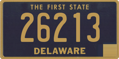 DE license plate 26213