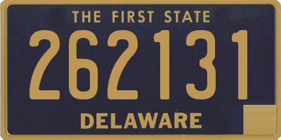 DE license plate 262131