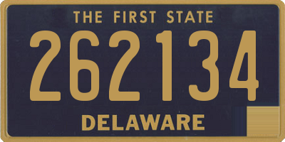 DE license plate 262134